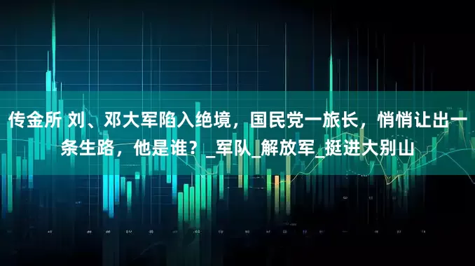 传金所 刘、邓大军陷入绝境，国民党一旅长，悄悄让出一条生路，他是谁？_军队_解放军_挺进大别山